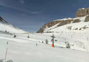 Obraz podglądu z kamery internetowej Ski resort Passo Pordoi - Arabba